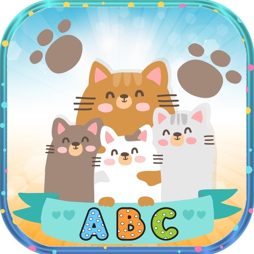 ABC Kids Games Words - Cat Animal First Steps Draw Icon