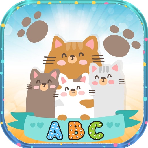 ABC Kids Games Words - Cat Animal First Steps Draw icon