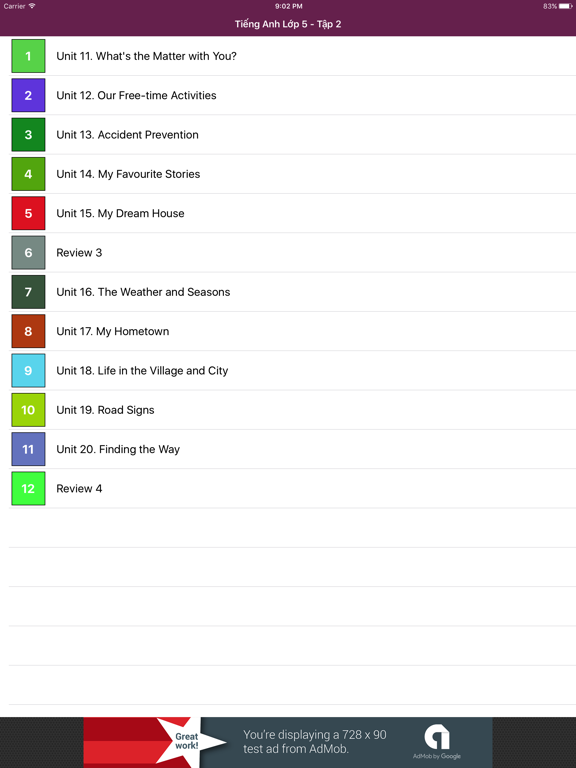 Screenshot #4 pour Tiếng Anh Lớp 5 - Tập 2
