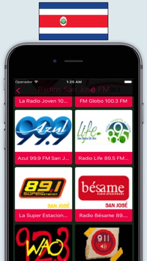 Radios Costa Rica / Emisoras de Radio en Vivo FM en App Store