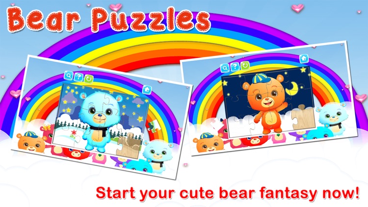 Baby Bear Jigsaw Puzzles Games for Preschool Kids