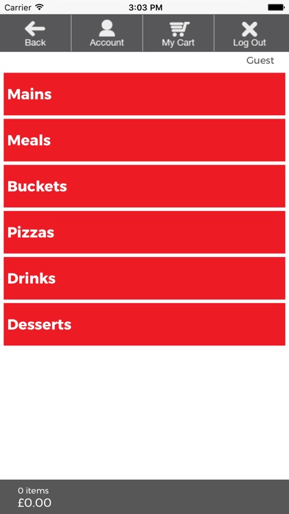 Chesters Chicken Takeaway Delivery App