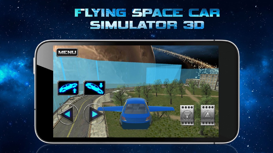Flying Space Car Simulator 3D - 1.0 - (iOS)