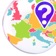 EUROPE Bubbles: Countries and Capital Cities Quiz app icon - Education app for iPhone