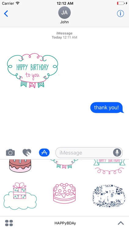 A Very Happy Birthday Animated Sticker