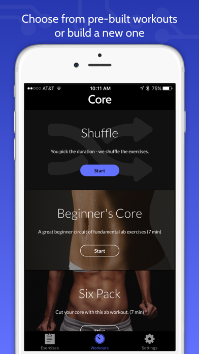 Screenshot #2 pour Ab & Core Daily Workout Trainer by FitCircuit