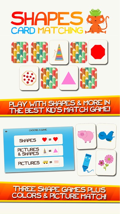 Screenshot #1 pour Shape Jeu Colors Jeux Préscolaires Gratuits Pour