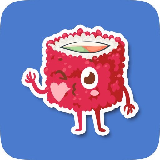 Animated Sushi Stickers for Messaging