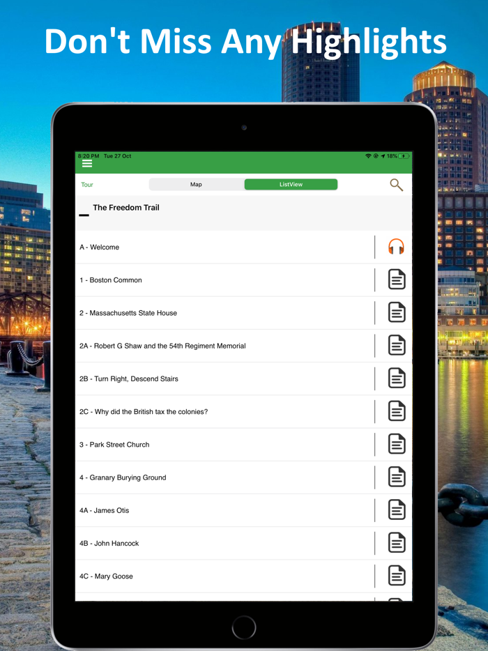 Massachusetts Audio Tour Guide
