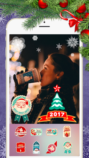 Happy Christmas & New Year Stickers for Pictures(圖3)-速報App