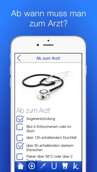 Babygesundheit Checklisten Screenshot