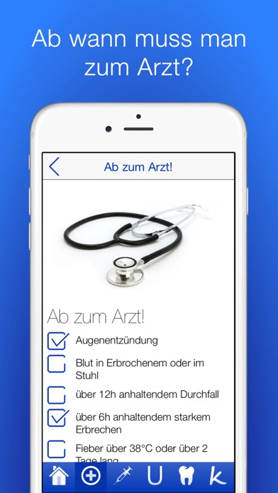 Babygesundheit Checklisten Screenshot