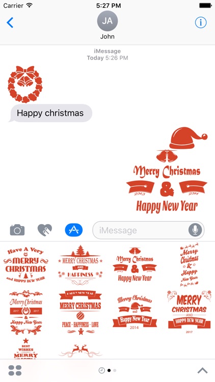 Christmas & New year 2017 Stickers