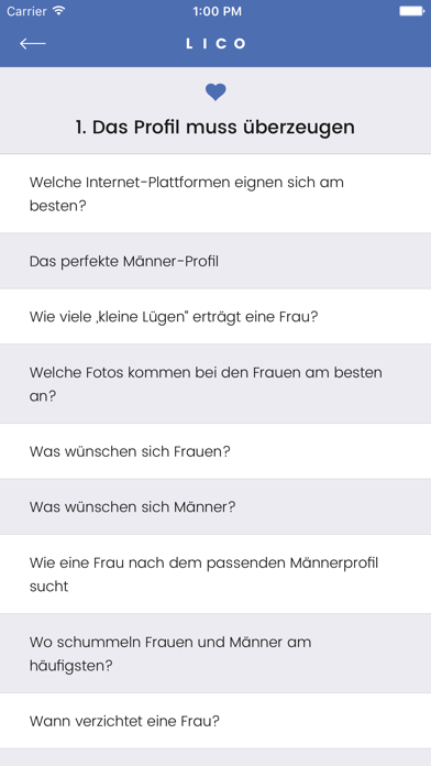 Lico - Der LiebesCoach fürs Internet Dating screenshot 4