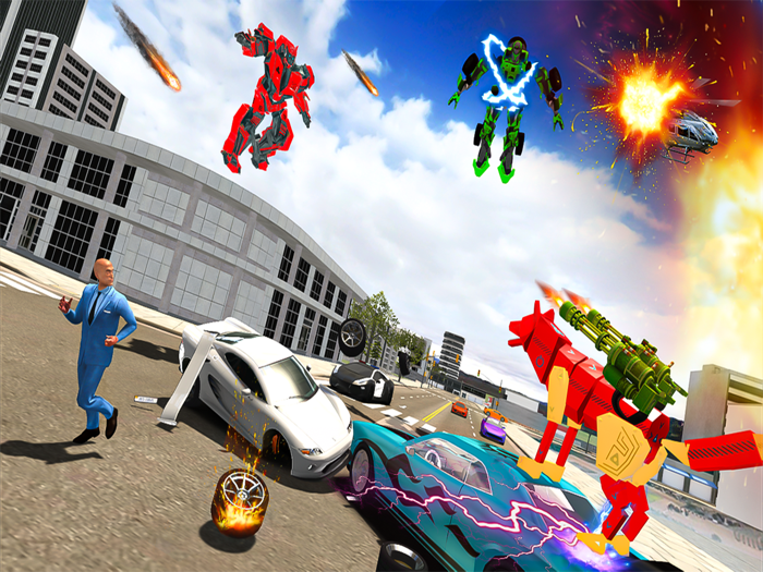 US Police Robot Dog 3D