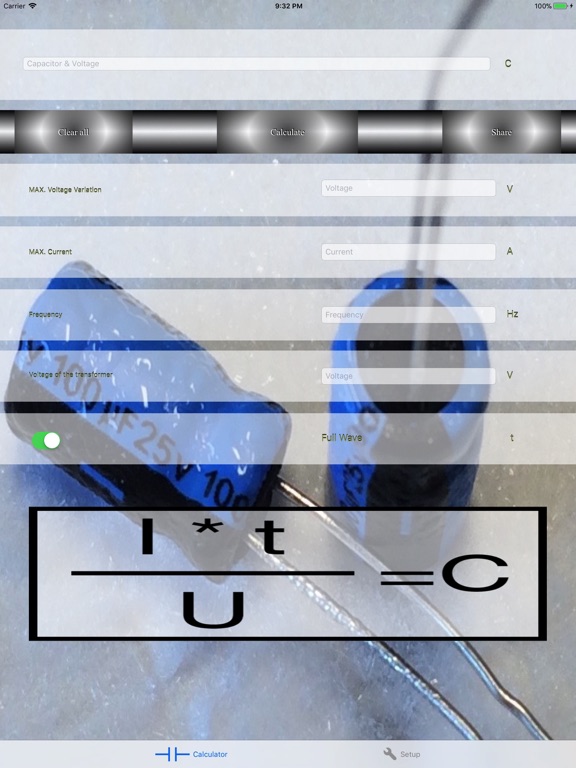 Screenshot #4 pour CapacitorCalc