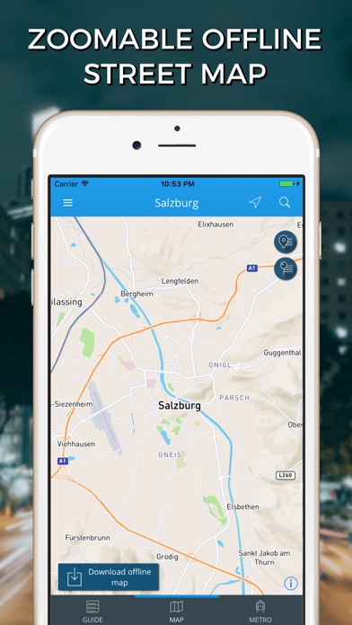 Salzburg Travel Guide with Offline Street Map screenshot 4