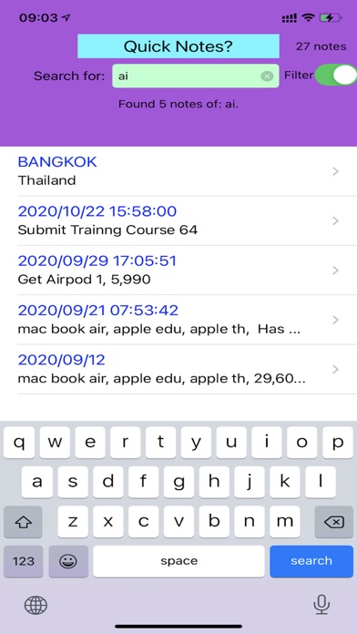 Quick Simple Note Screenshot