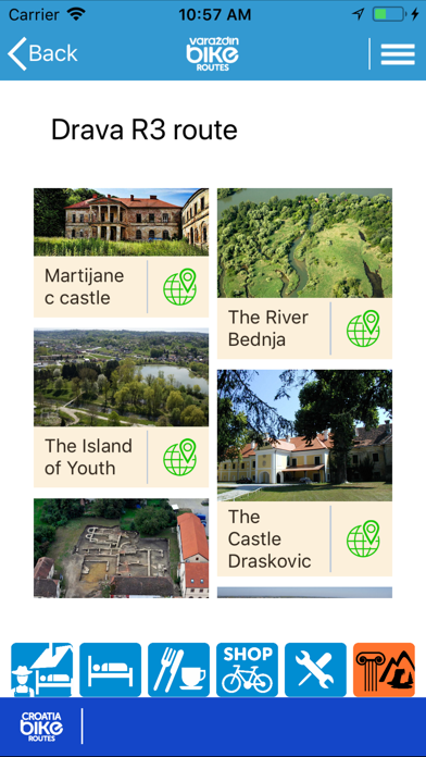 Varazdin Bike Routes Screenshot