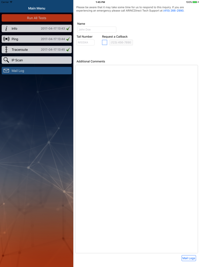 ARINCDirect Network Analyzer