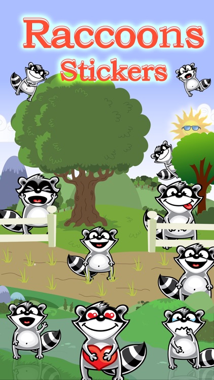 Raccoon Emoji Stickers
