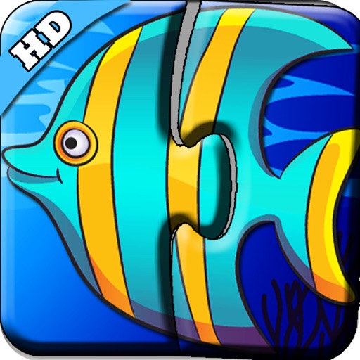 Kids'wonderful sea world Jigsaw Puzzles 123 iOS App