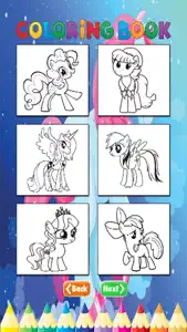 Pony Art Coloring Book - Activities for Kids screenshot #4 for iPhone