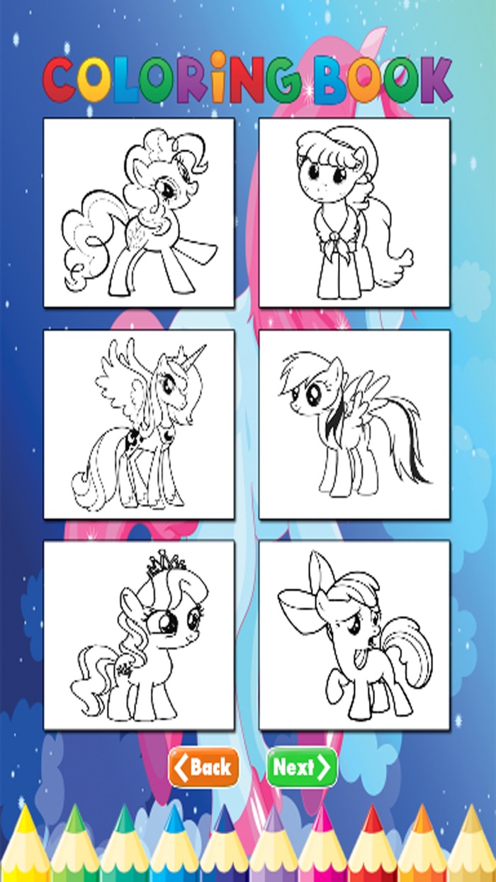 Pony Art Coloring Book - Activities for Kids