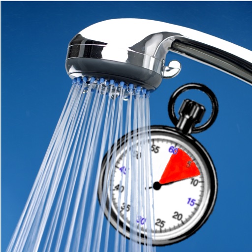 ShowerTime: save money, time and water icon