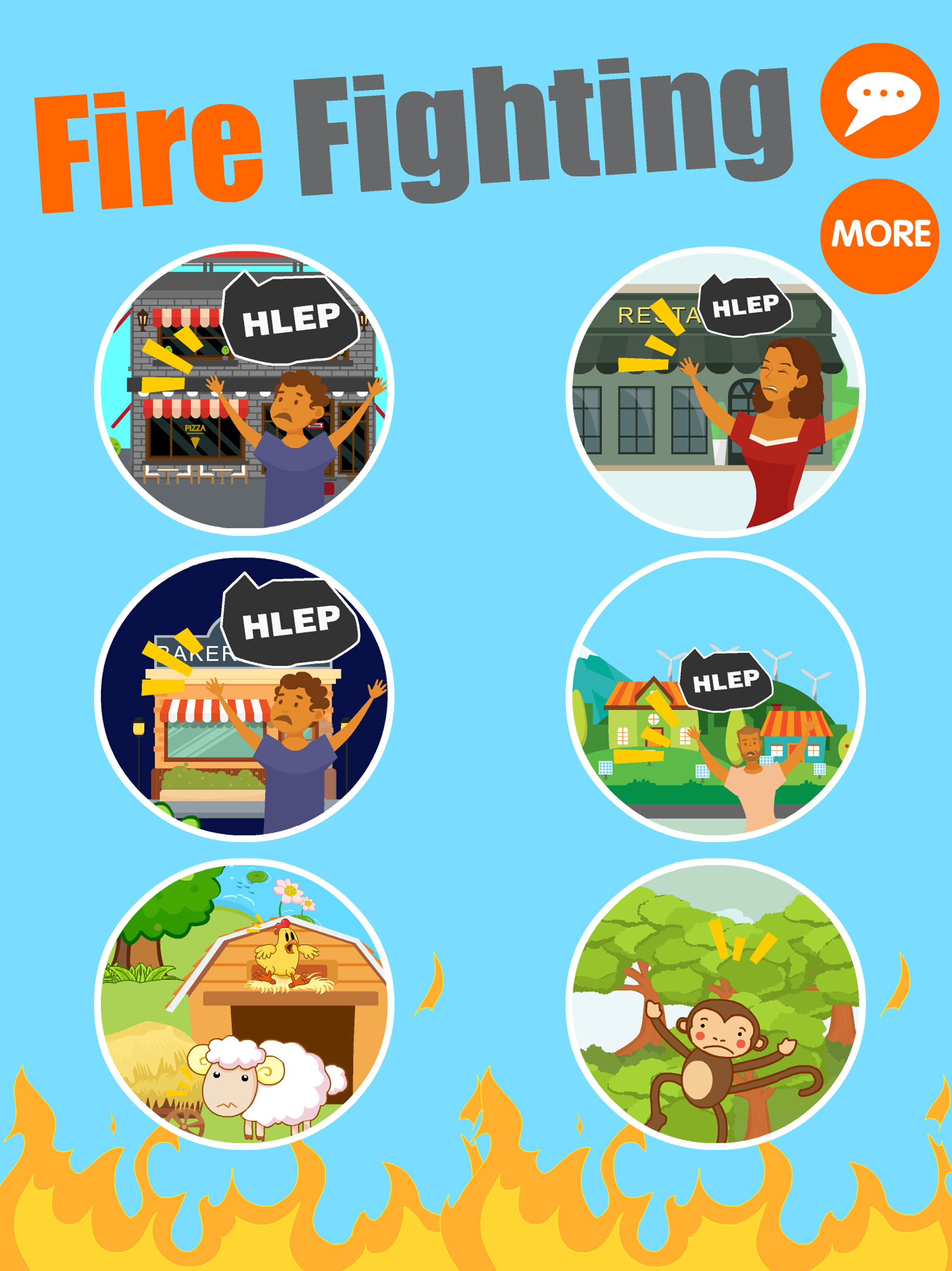 Fire fighting Game for kids