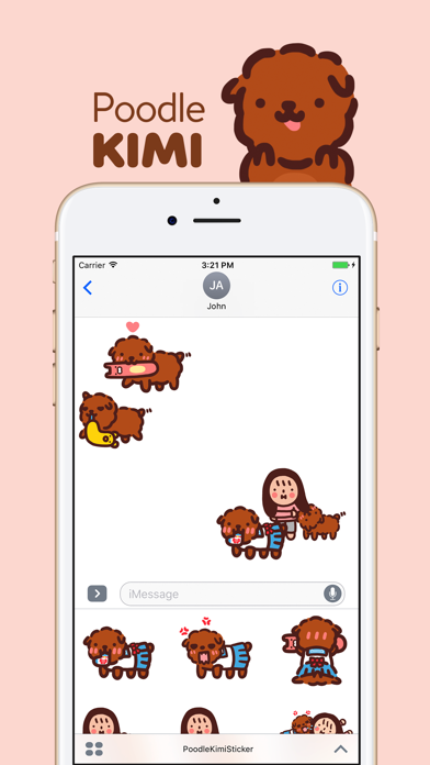 Poodle Kimi Sticker Screenshot