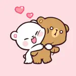 Milk and Mocha Couple Stickers App Contact