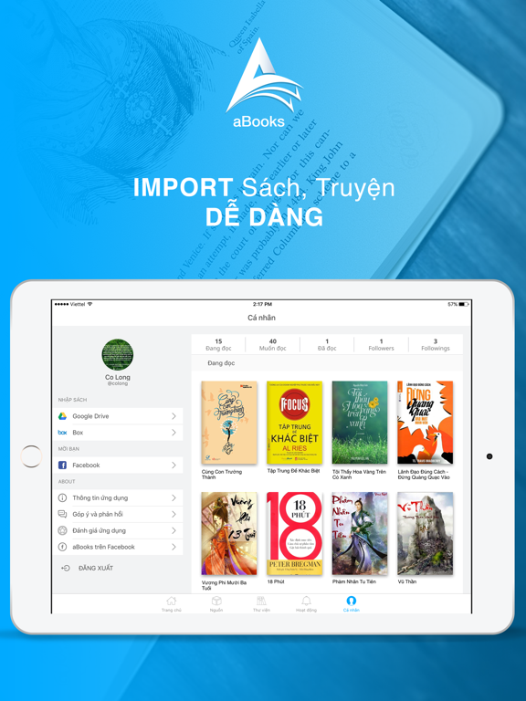 aBooks - Sách Truyện Online iPad screenshot 5 - Book app
