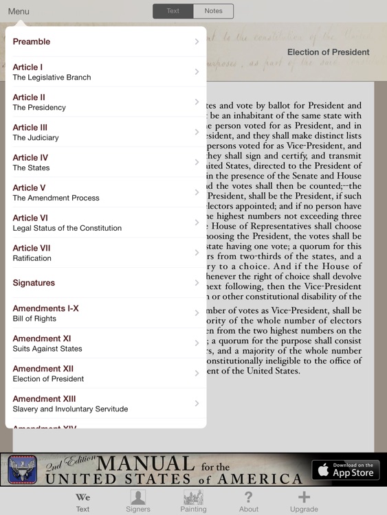 Constitution for iPad