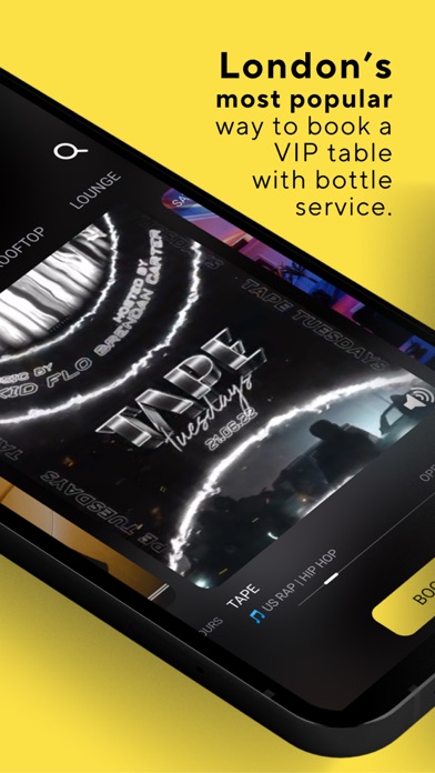 Nightclub Reservation Subnight Screenshot
