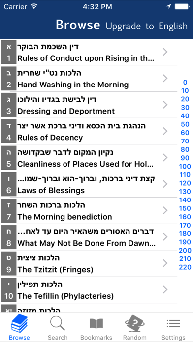 Kitzur Shulchan Aruch Screenshot