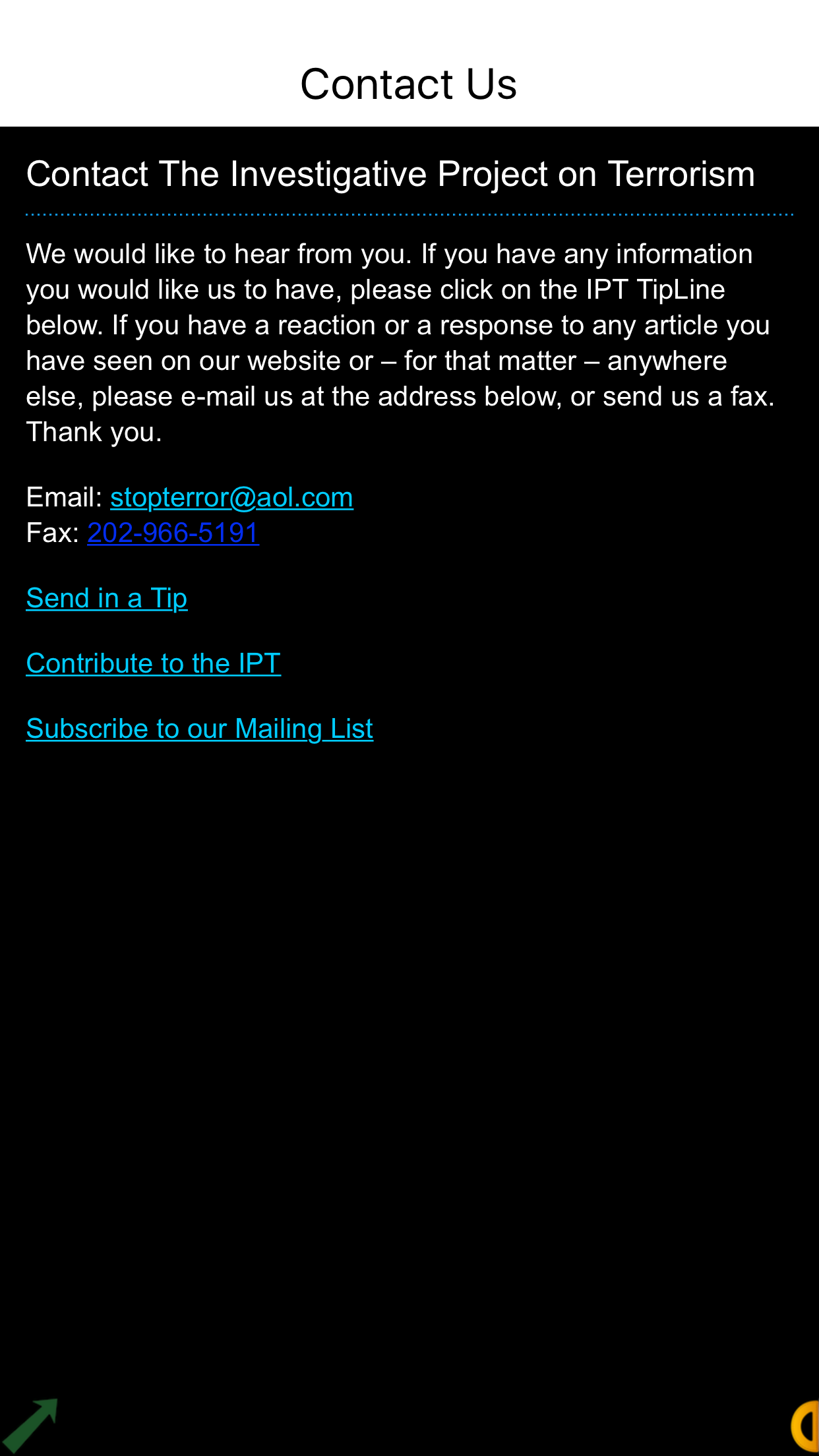 The Investigative Project on Terrorism screenshot 5