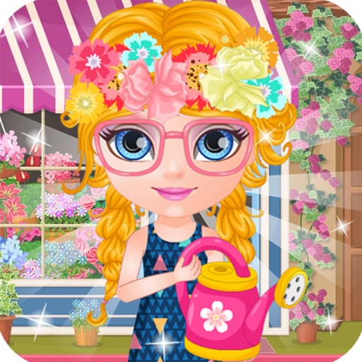 Flower Shop Girl - Games for girls free Icon