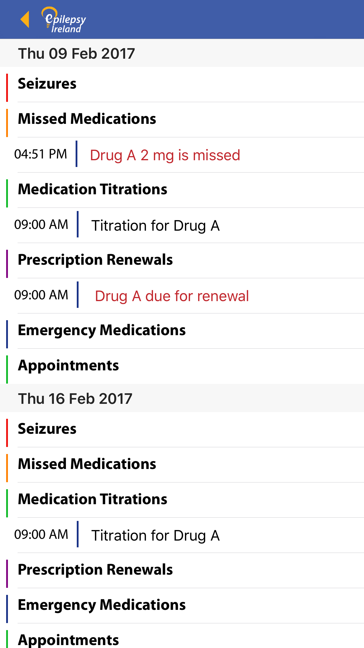 Epilepsy Ireland: Epilepsy Management App