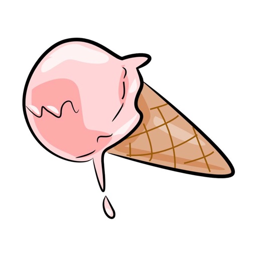 Messy Ice Cream Stickers icon