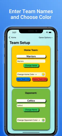 Game screenshot Team Basketball Scorekeeper apk