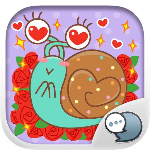 MOOMOO the lovely snail Stickers for iMessage
