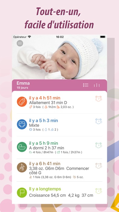 Screenshot #1 pour Baby Tracker - Bébé Suivi