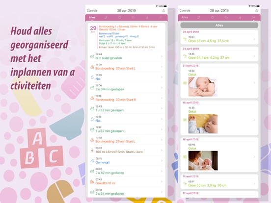 Baby Tracker Pro iPad app afbeelding 2