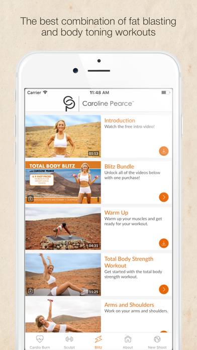 Total Body Fitness Videos with Caroline Pearce screenshot 4