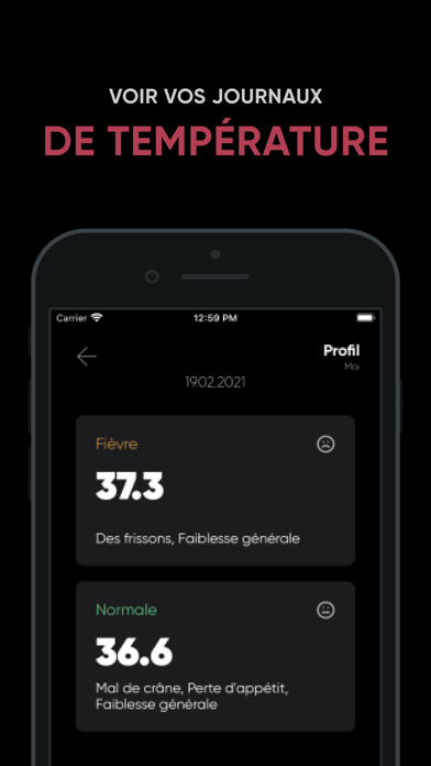 Screenshot #3 pour Temperature à fièvre: Santé