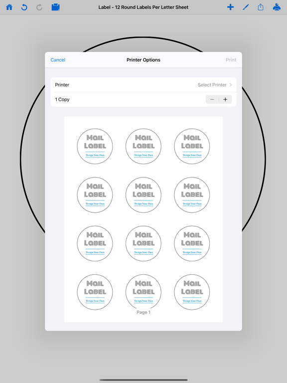 Screenshot #5 pour Mailing Label Designer