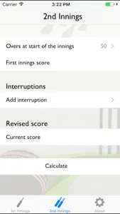 Duckworth-Lewis Calculator screenshot #3 for iPhone