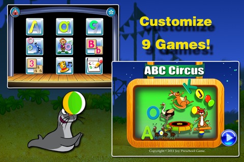 ABC Circus- Alphabet&Number Learning Games kidsのおすすめ画像1