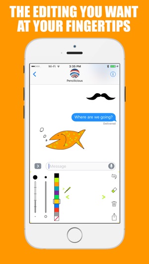 Pencilicious Doodle Message Keyboard(圖2)-速報App